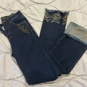 Lucky and blessed jeans